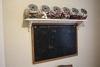 Chalkboard and Art Supplies